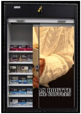 10. MM-2052-48 Secure Counter Top Tobacco Cabinet with Product Screens