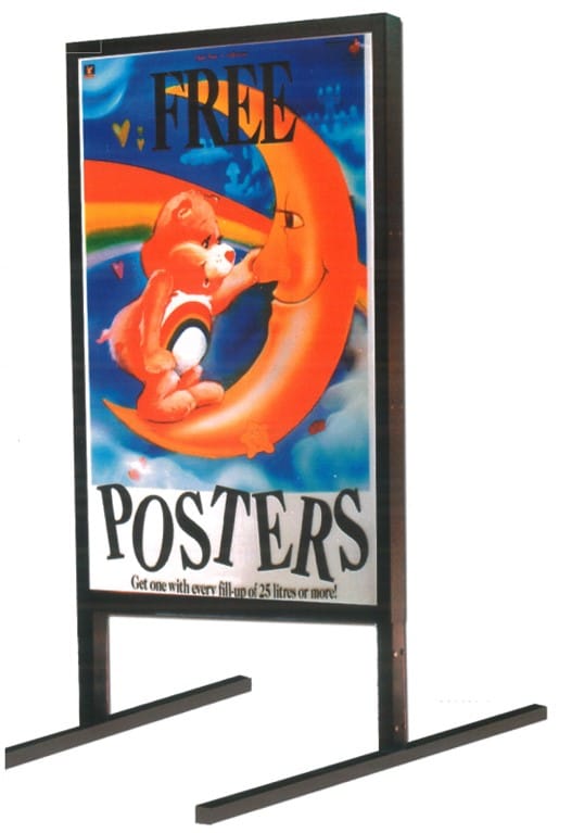 11. MS-503 Portable Poster Sign - 81H x 44.5W x 84D