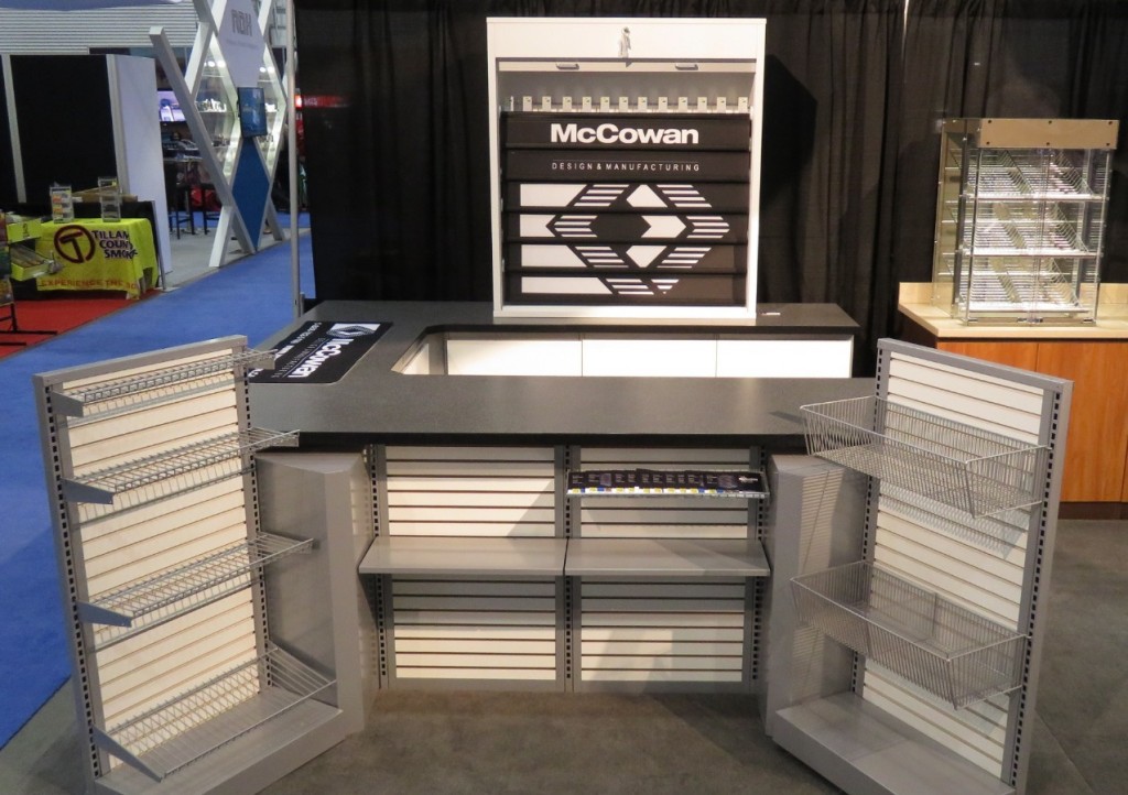 12. Cash Desk with Angled Merchandisers
