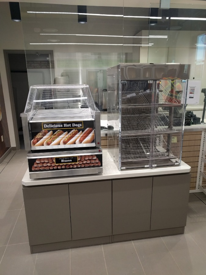 12. Food Service Counter with Pastry Display