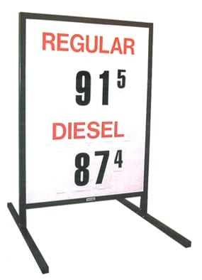 2. MS-212 Curb-Side Fuel Pricing Sign - 58H x 39.25W x 40D