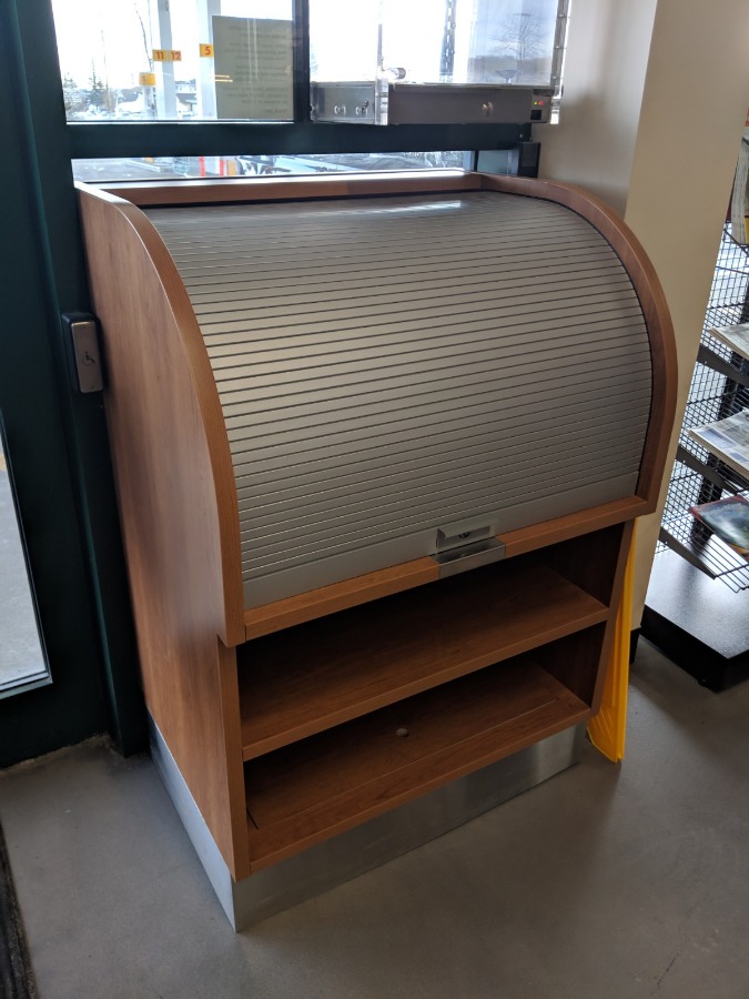 20b. Cash Desk with Roller Door - Door Closed