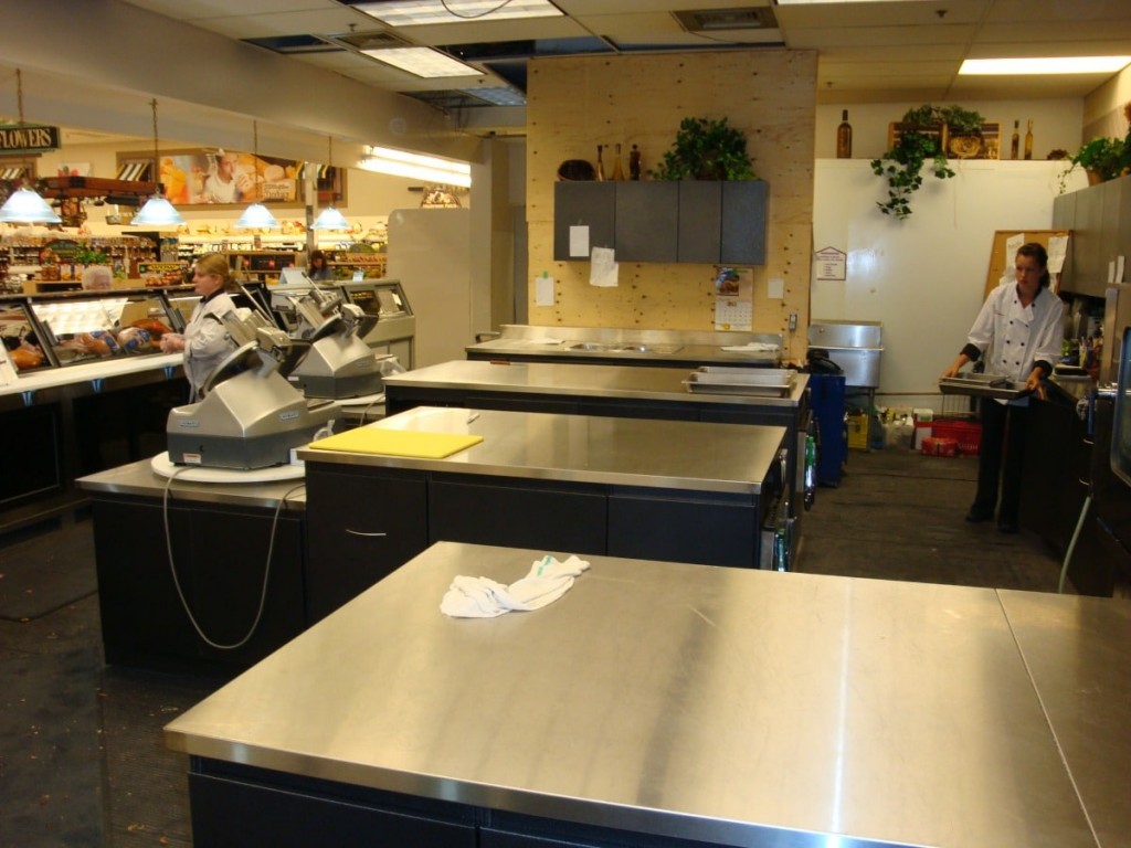 24a. Grocery Store Stainless Steel Food Prep Counter