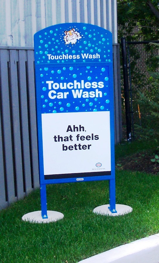 29. Tombstone Sign - Car Wash Thanks You Sign