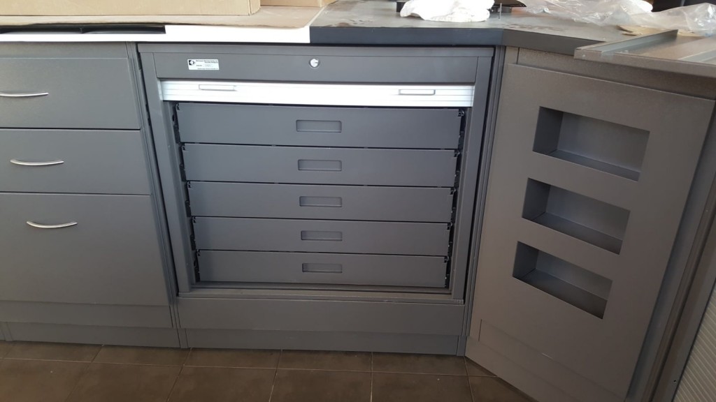 MM-3030-36 Secure Undercounter Tobacco Cabinet - Door Open