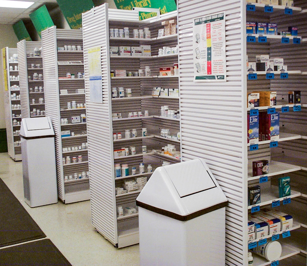 Pharmacy shelving 3