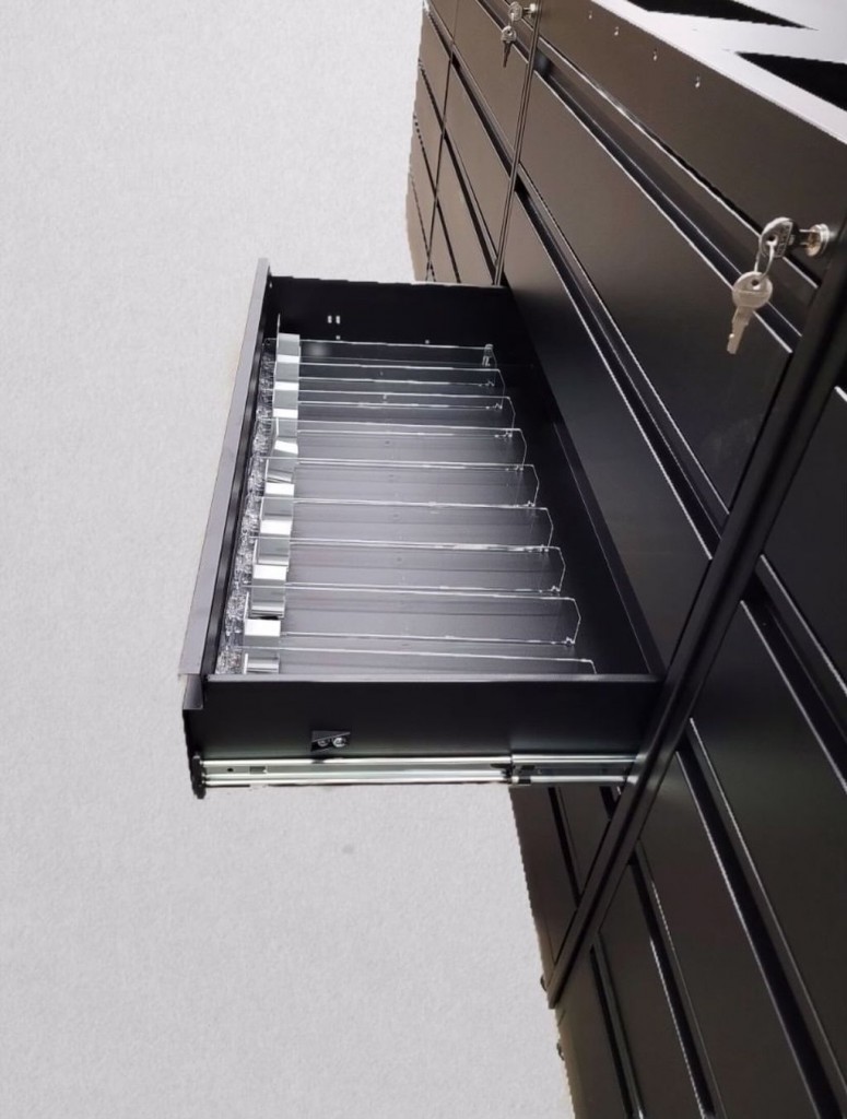 19. MM-4035-36 Five Drawer Central Locking Tobacco cabinet